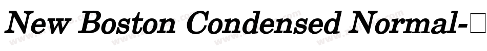 New Boston Condensed Normal字体转换